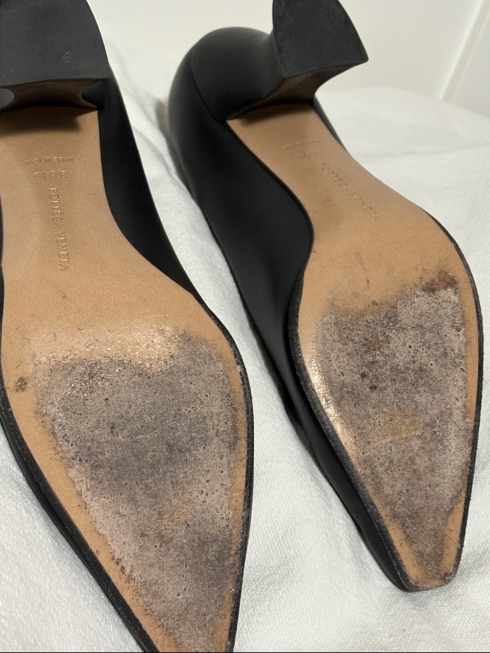 Bottega Veneta Black Leather heels - Picture 4 of 6